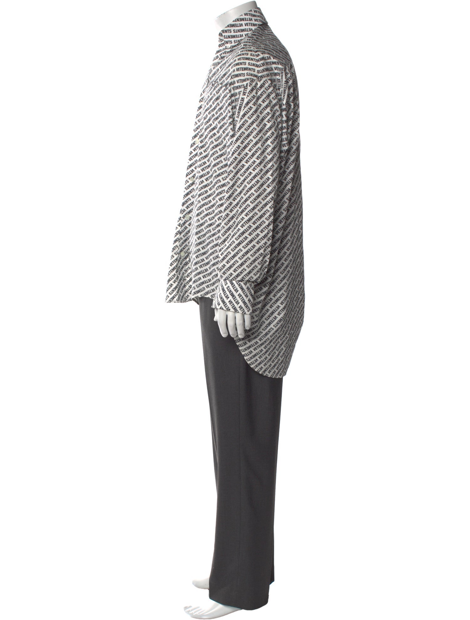 Vetements Printed Long Sleeve Shirt