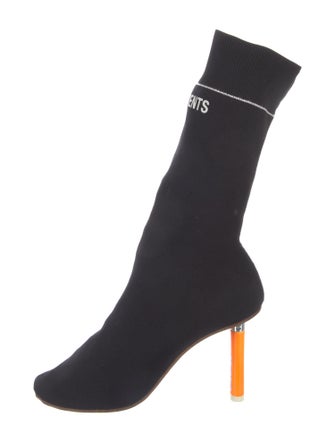 Vetements Colorblock Pattern Sock Boots