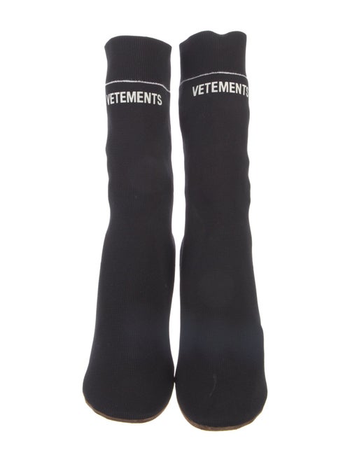 Vetements Colorblock Pattern Sock Boots