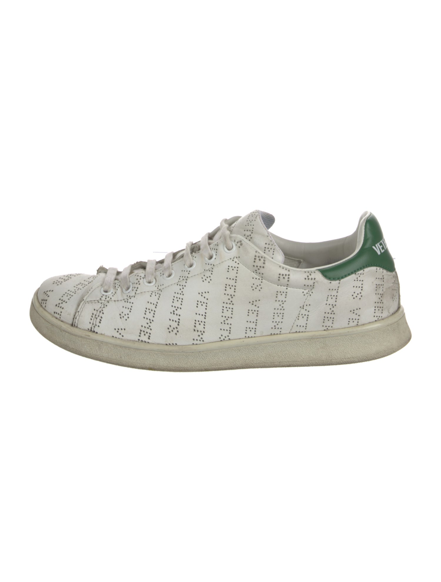 Vetements Leather Printed Sneakers