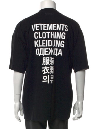Vetements Signature Logo Graphic Print T-Shirt
