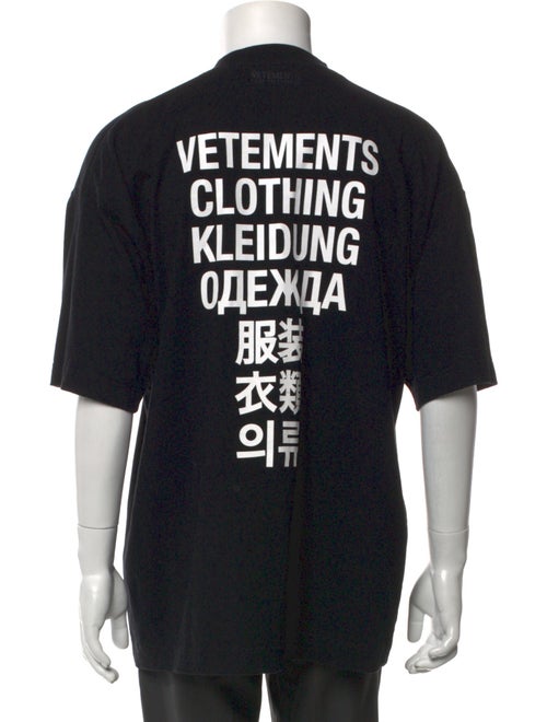 Vetements Signature Logo Graphic Print T-Shirt