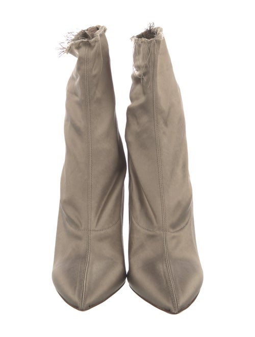 Vetements Satin Distressed Accents Sock Boots