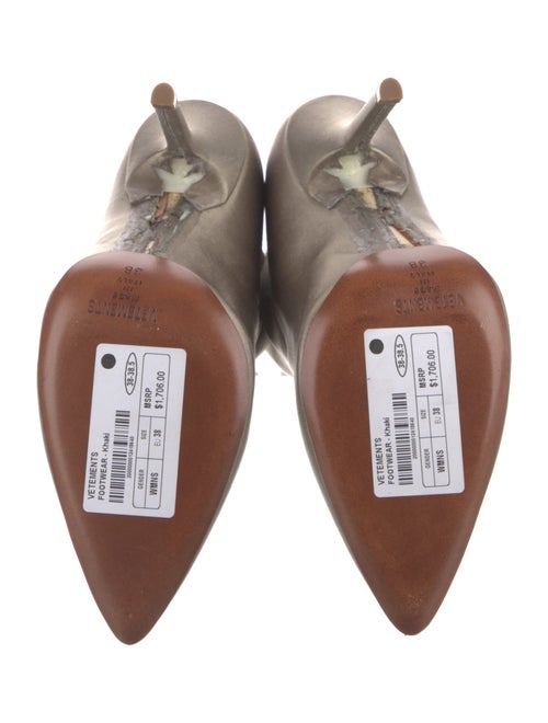 Vetements Satin Distressed Accents Sock Boots