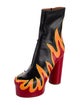 Vetements Flame Leather Boots