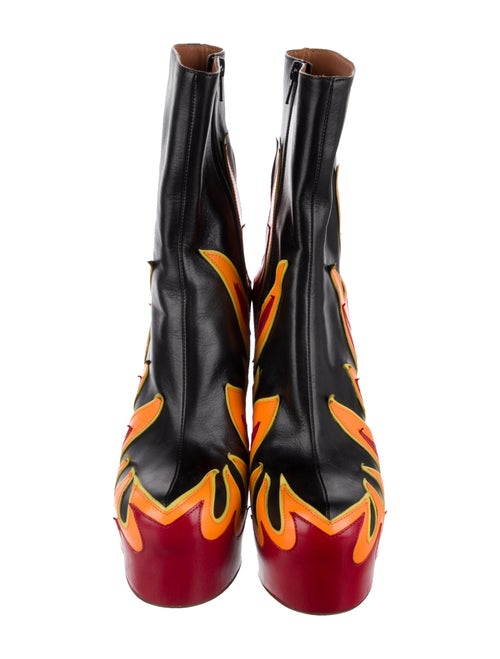 Vetements Flame Leather Boots