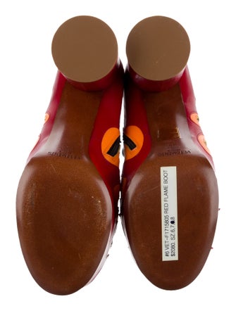 Vetements Flame Leather Boots