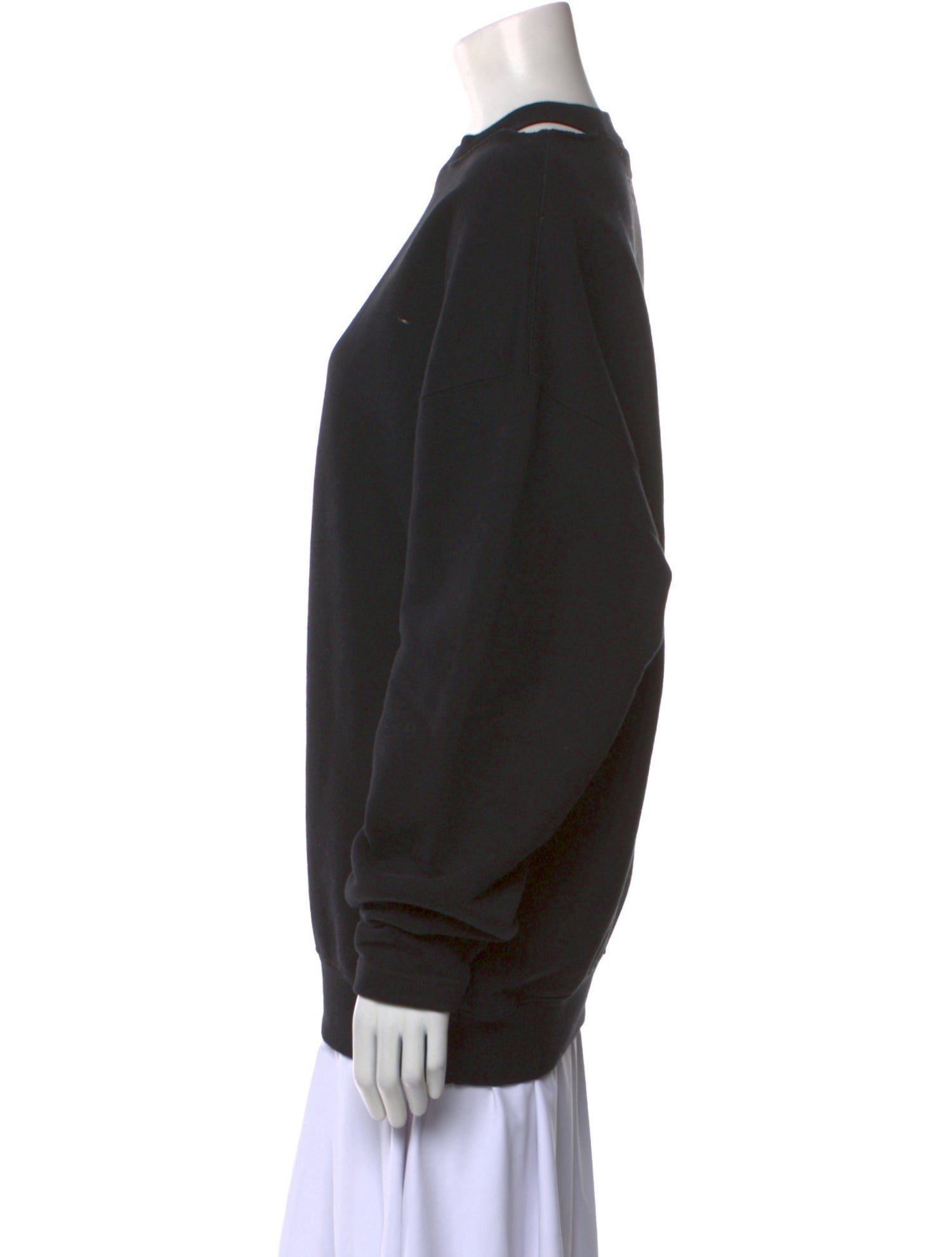 Vetements Mock Neck Long Sleeve Sweatshirt