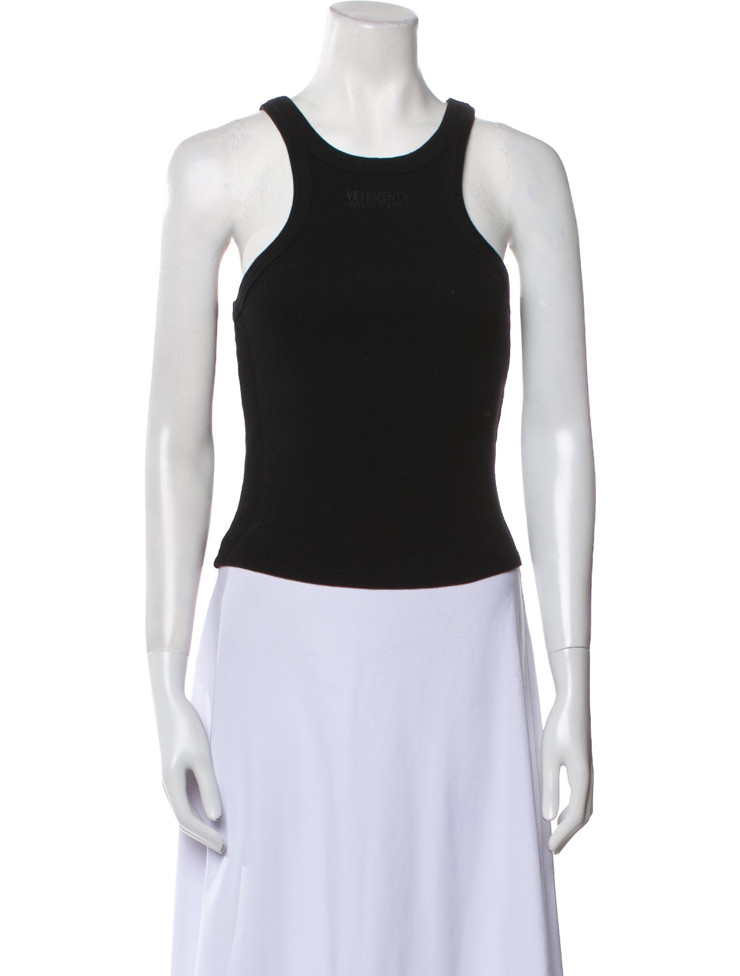 Vetements Scoop Neck Sleeveless Top