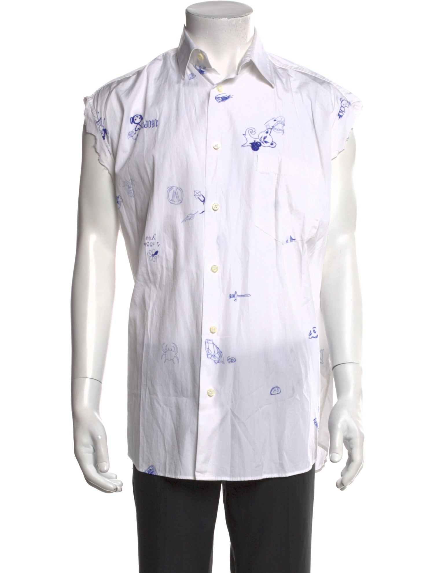 Vetements Scribble Graphic Print Shirt