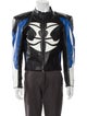 Vetements Calf Leather Colorblock Pattern Jacket