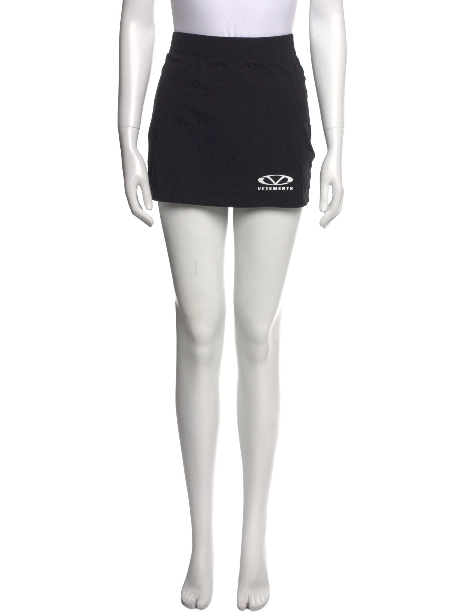 Vetements Oval Logo Mini Skirt
