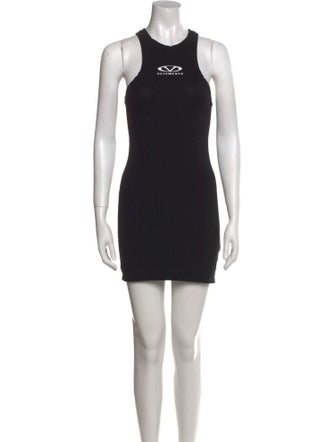 Vetements Crew Neck Mini Dress