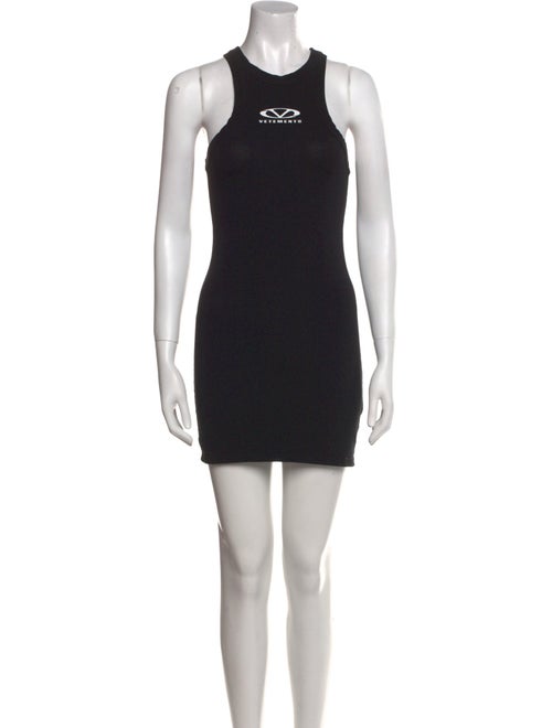 Vetements Crew Neck Mini Dress