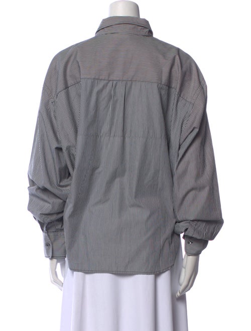 Vetements 2019 Striped Button-Up Top