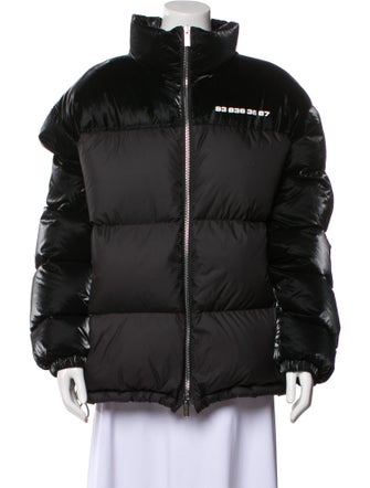 Vetements Two-Tone Feather-Down Nylon Down Jacket