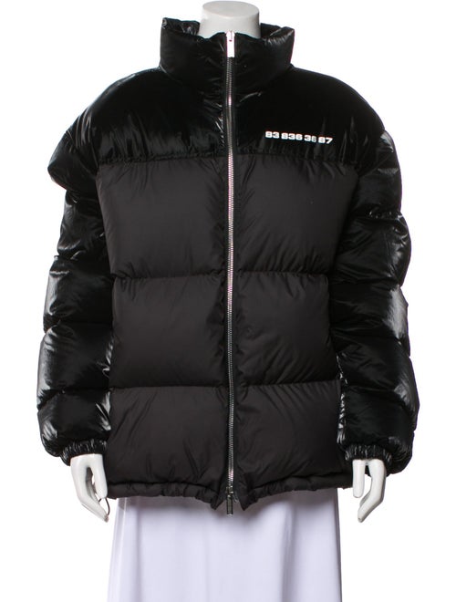 Vetements Two-Tone Feather-Down Nylon Down Jacket
