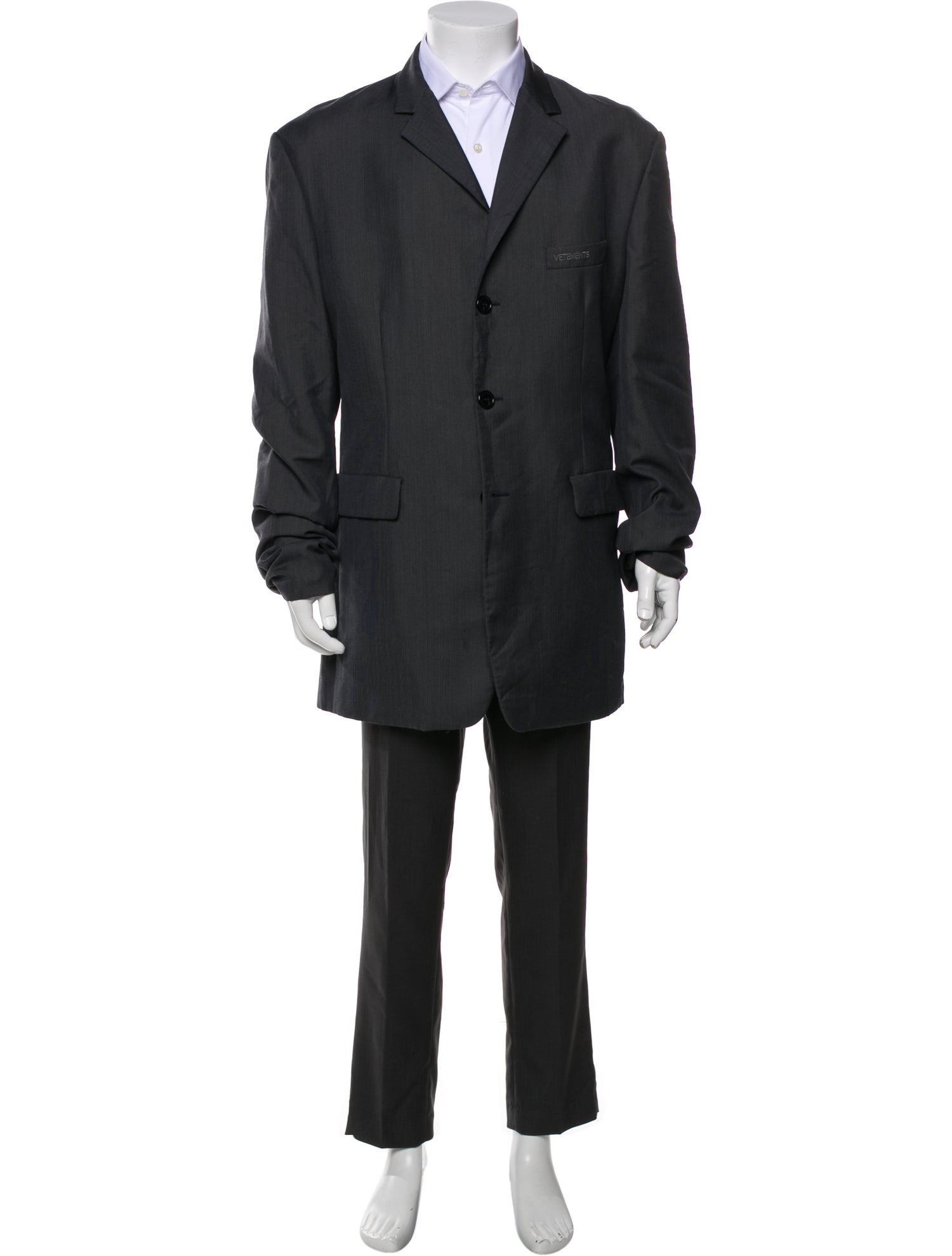 Vetements 2019 Signature Logo Overcoat