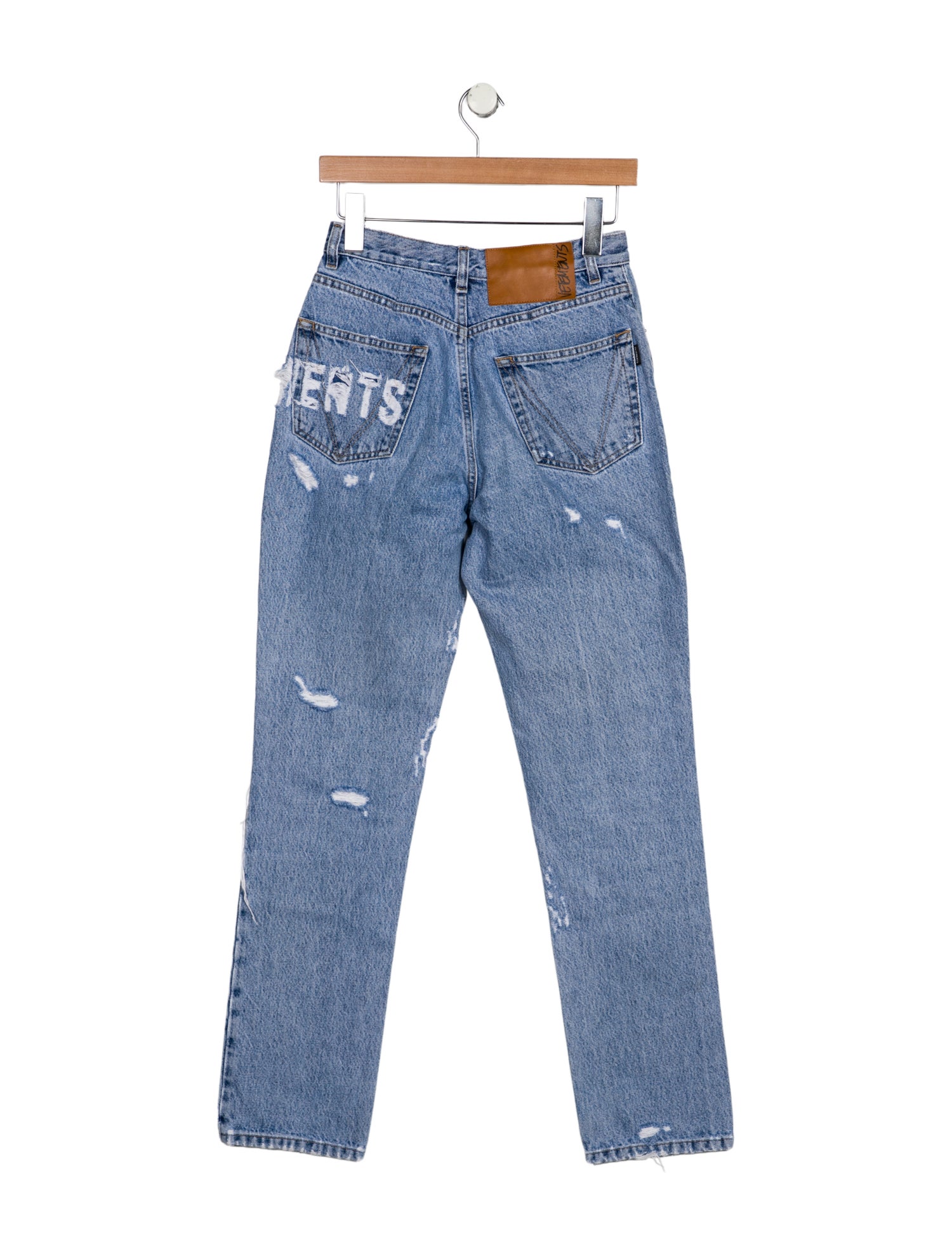 Vetements Mid-Rise Straight Leg Jeans