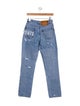 Vetements Mid-Rise Straight Leg Jeans