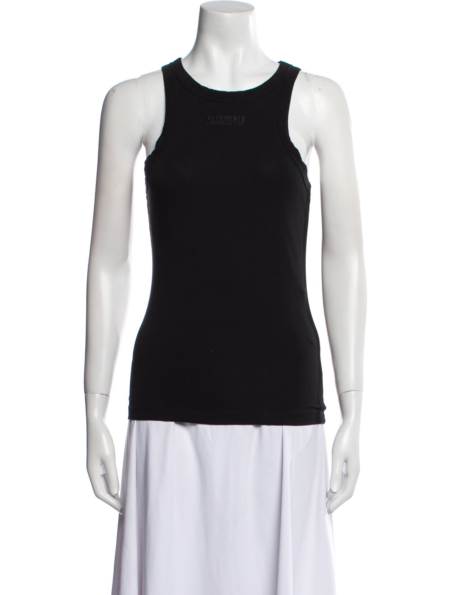 Vetements Scoop Neck Sleeveless Top