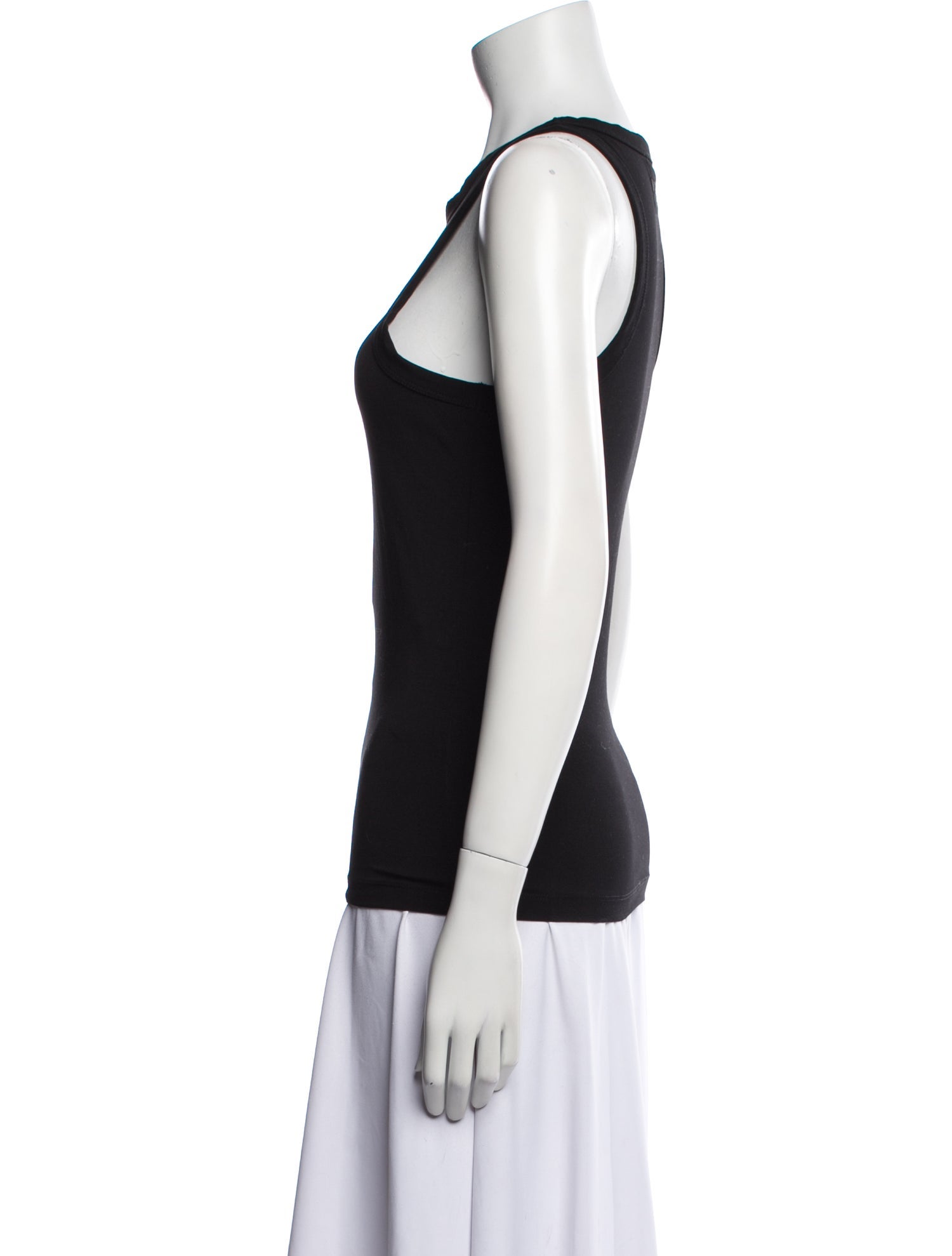 Vetements Scoop Neck Sleeveless Top