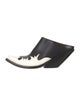 Vetements Leather Colorblock Pattern Mules