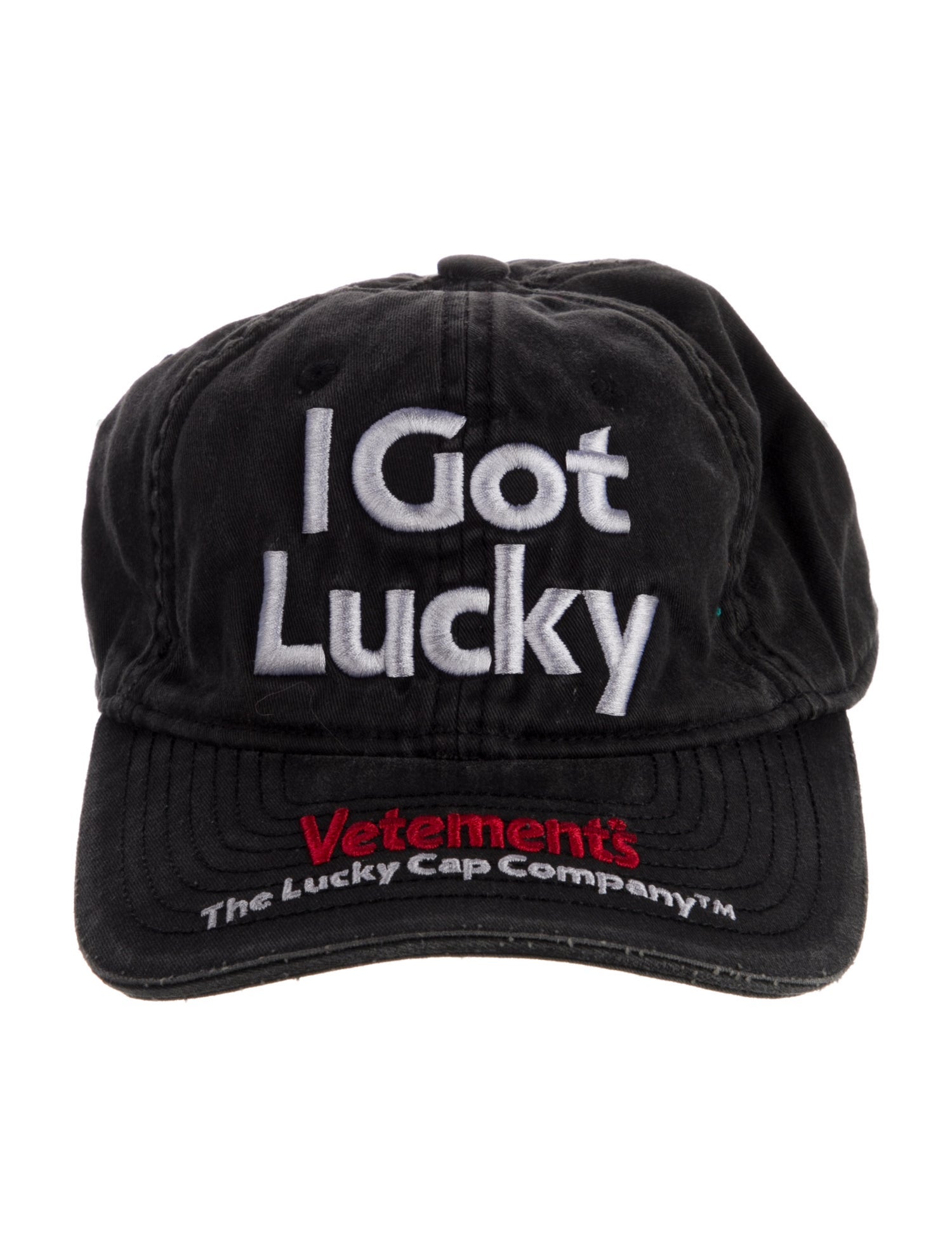 Vetements Cotton Embroidered Baseball Cap