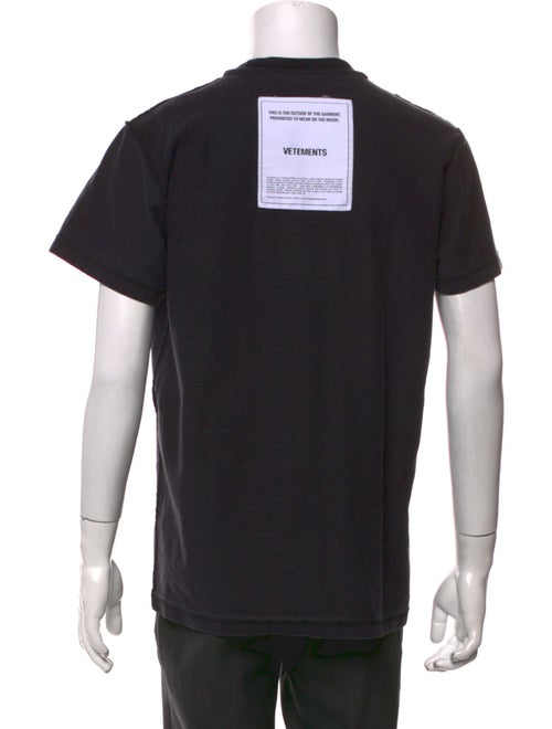 Vetements Signature Logo Inside out T-Shirt
