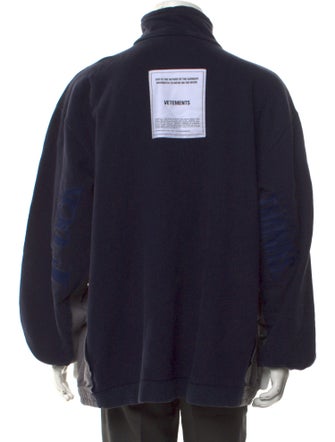 Vetements 2019 Half-Zip Logo Sweatshirt