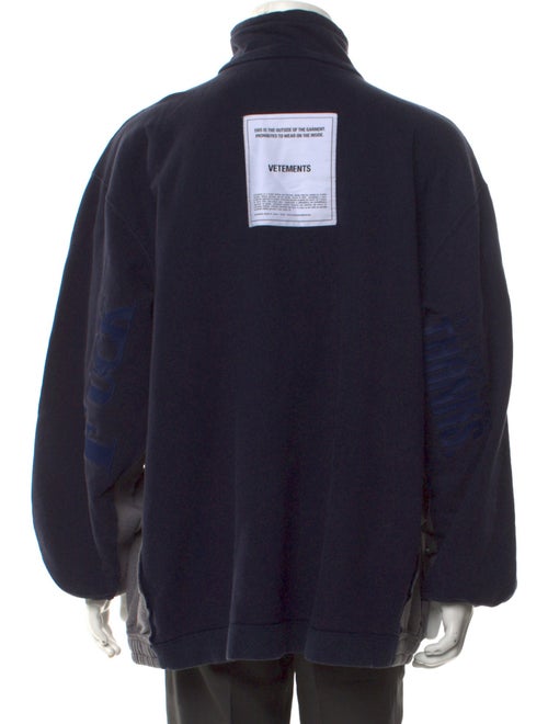 Vetements 2019 Half-Zip Logo Sweatshirt