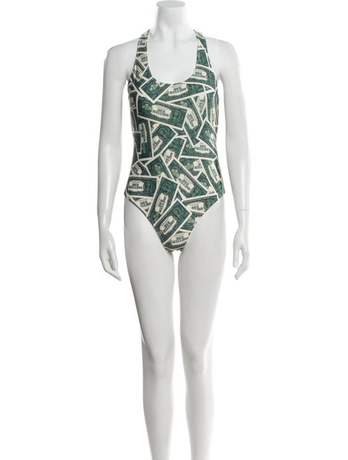 Vetements 'Million Dollar' Open Back Printed One-Piece