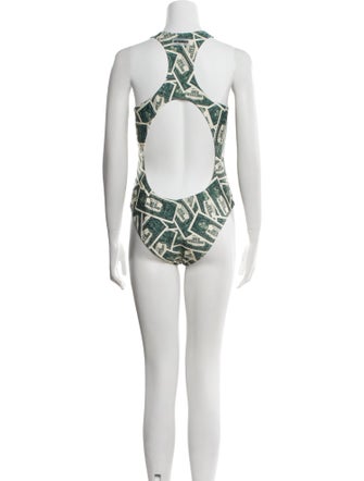 Vetements 'Million Dollar' Open Back Printed One-Piece