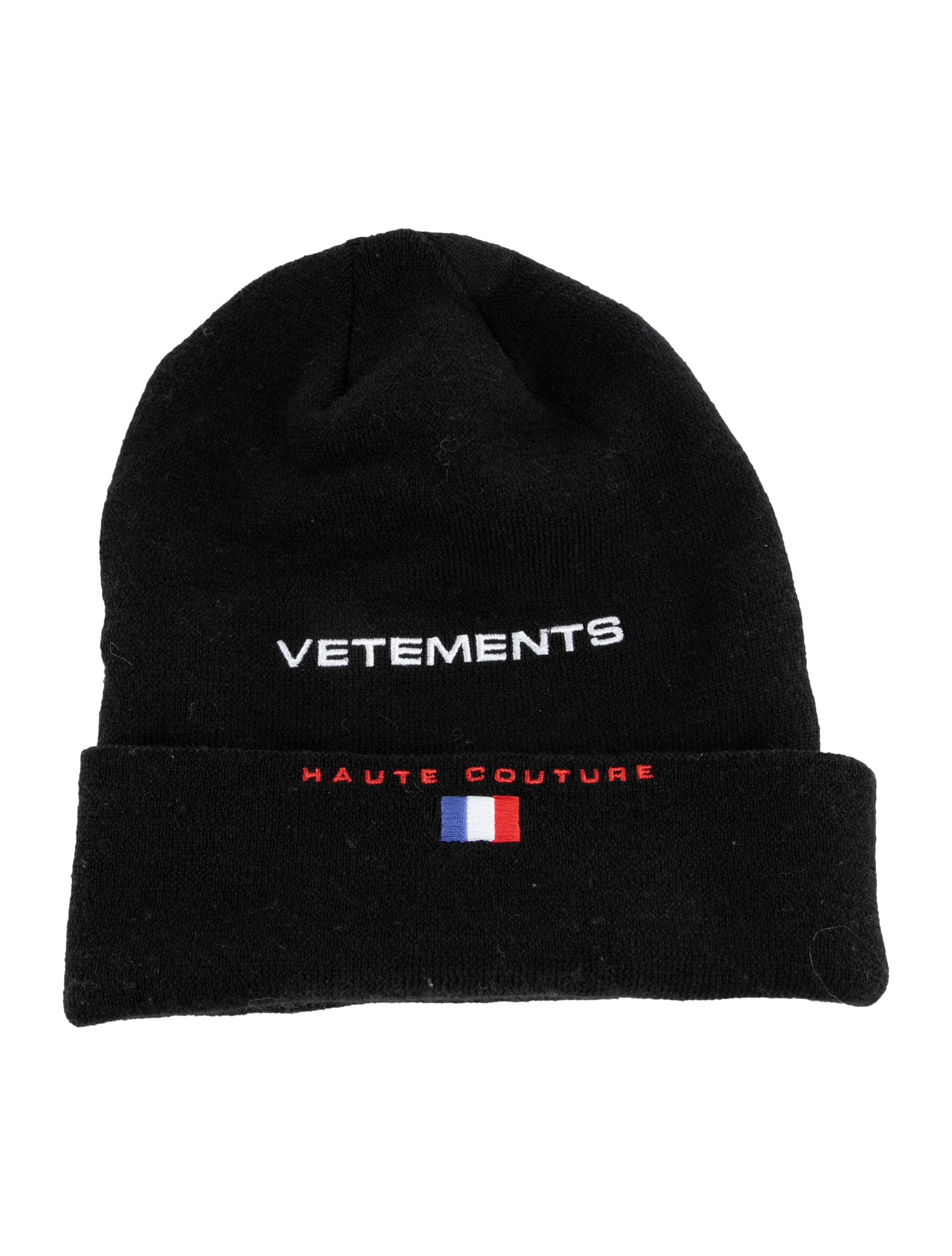 Vetements Embroidered Knit Beanie