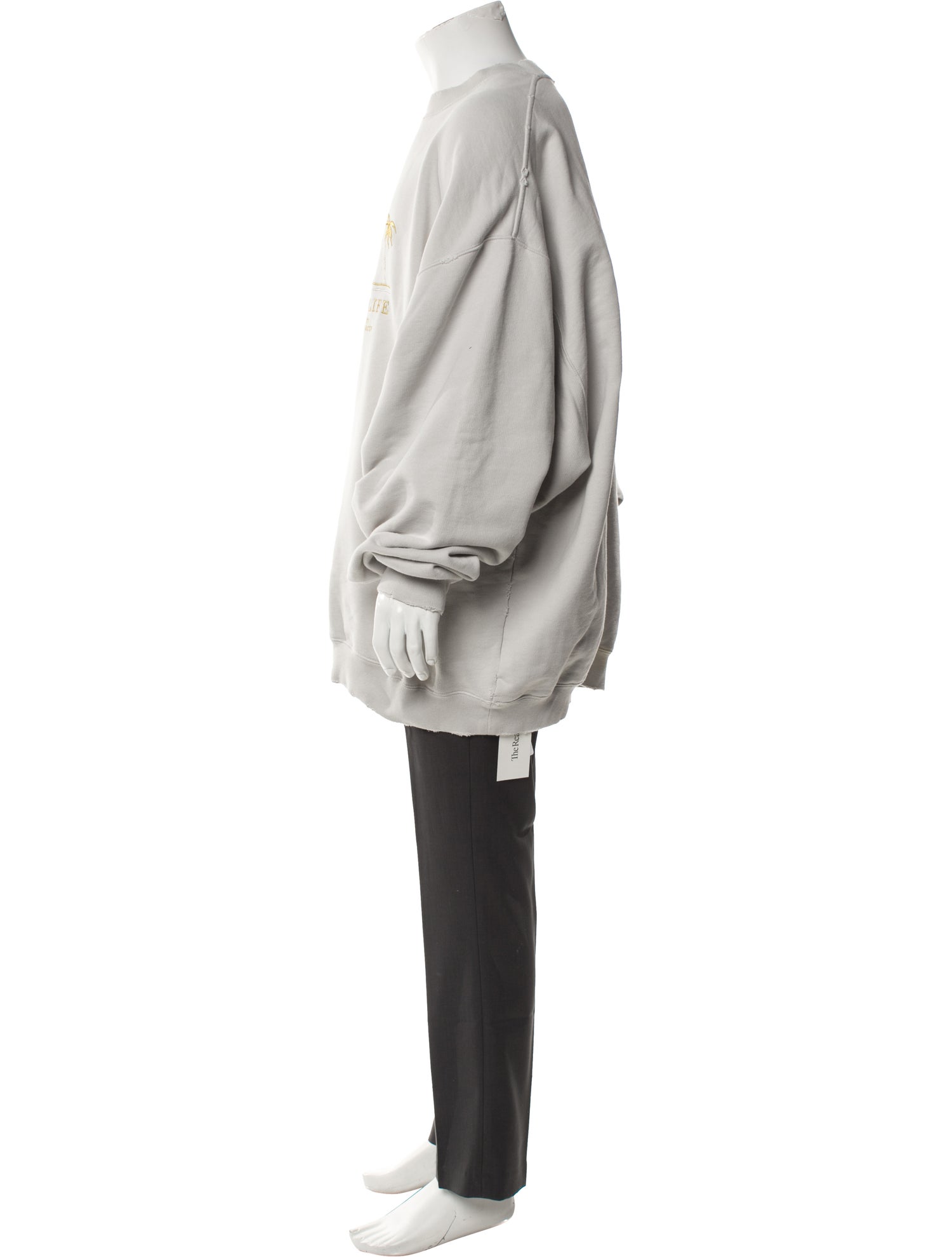 Vetements Embroidered Afterlife 'White' Graphic Print Sweatshirt