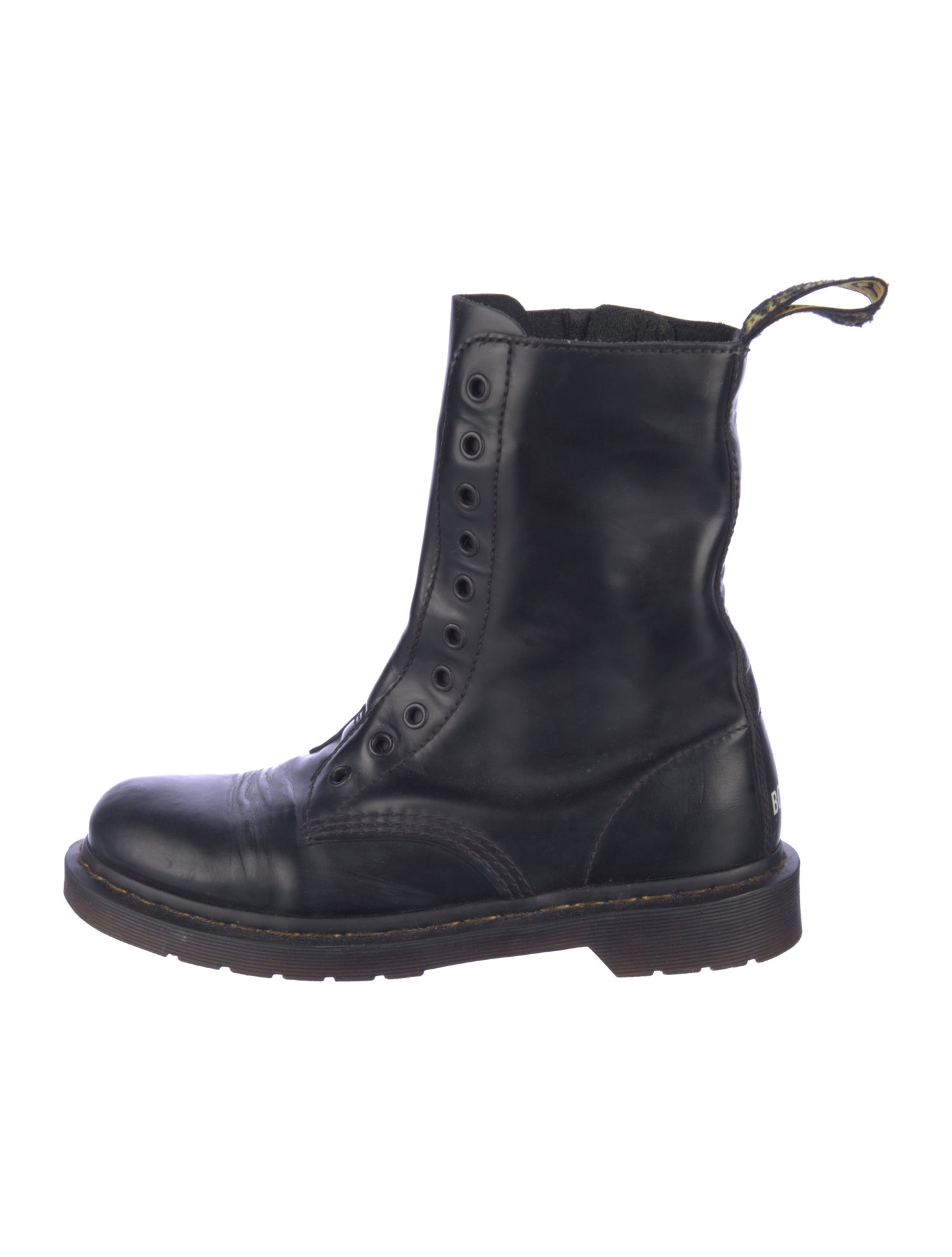Vetements Leather Combat Boots