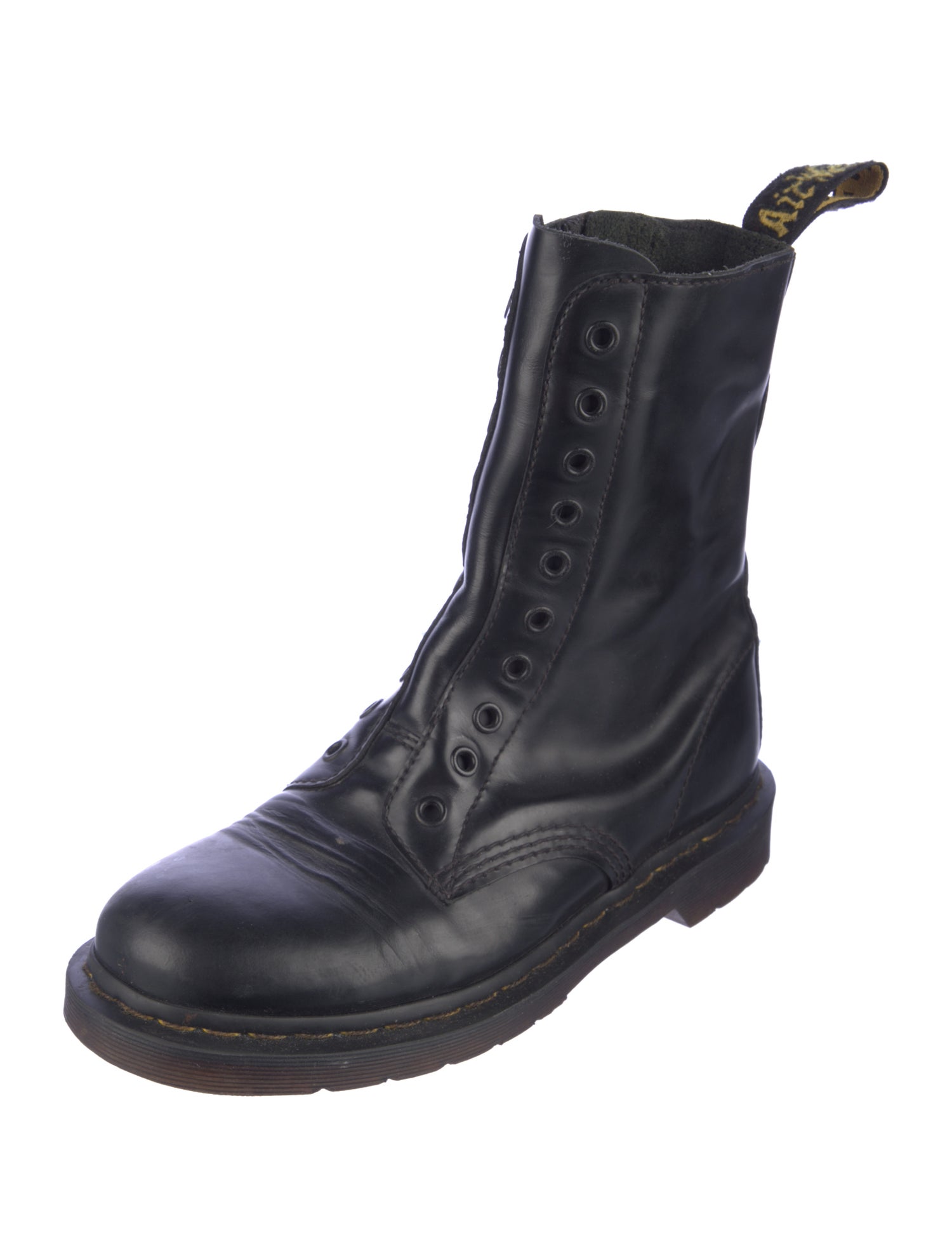 Vetements Leather Combat Boots