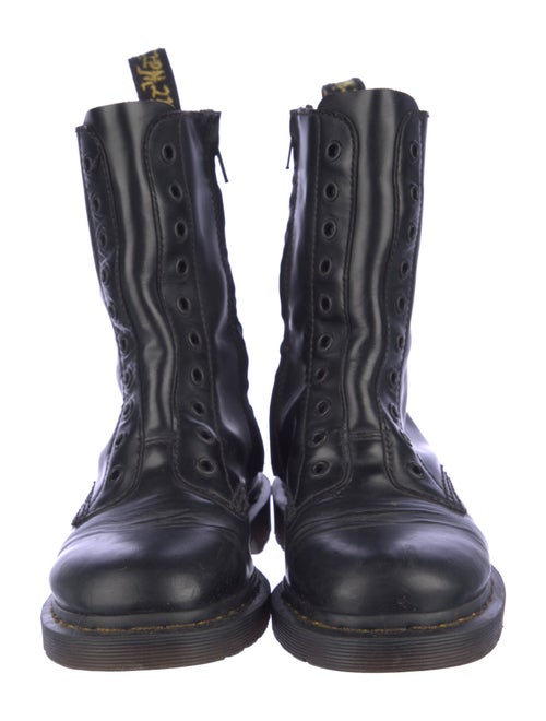 Vetements Leather Combat Boots