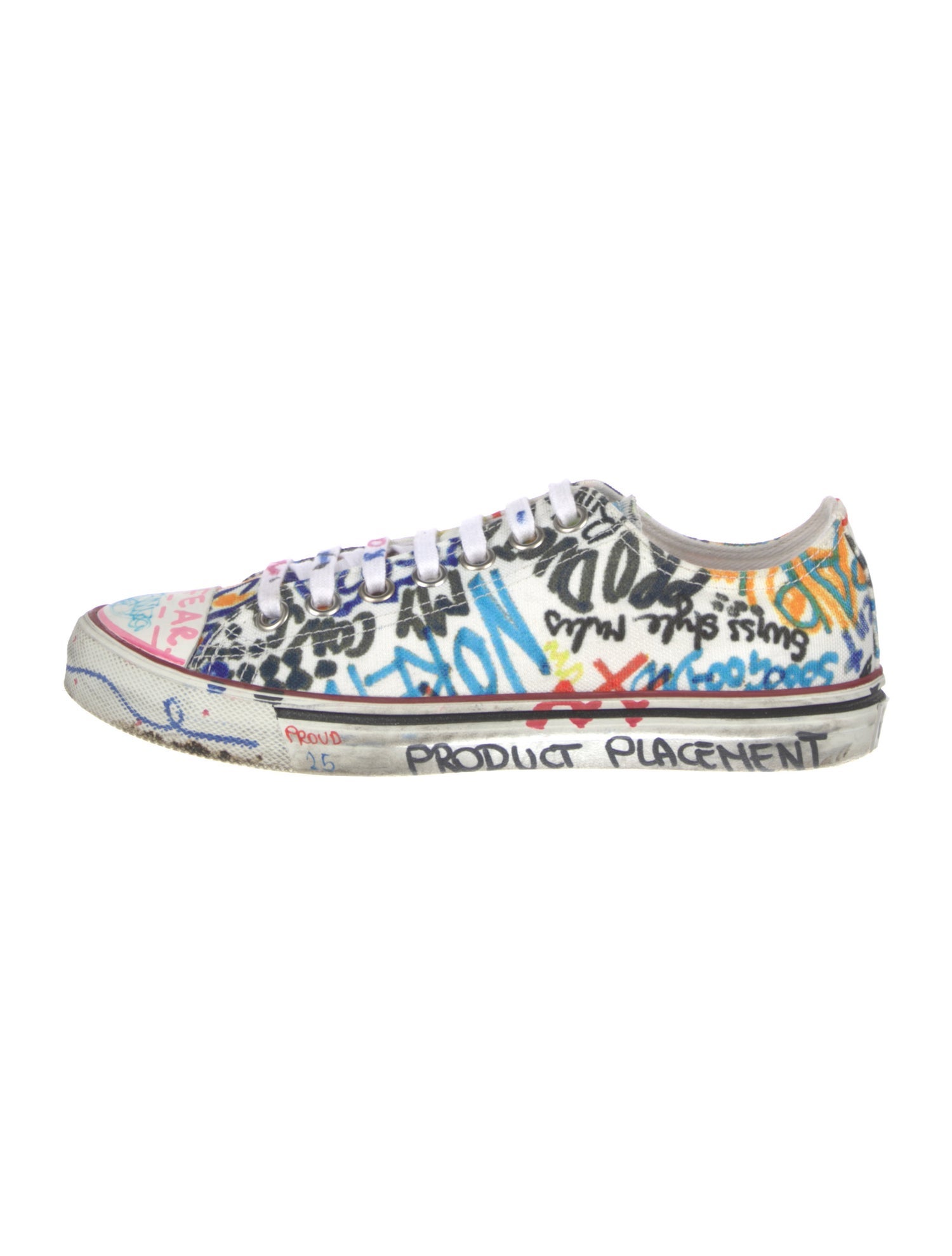Vetements Canvas Printed Sneakers