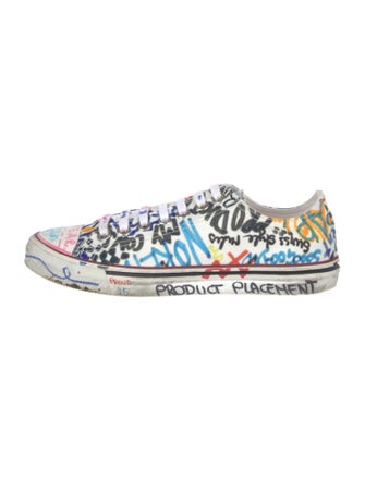 Vetements Canvas Printed Sneakers