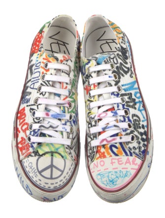 Vetements Canvas Printed Sneakers
