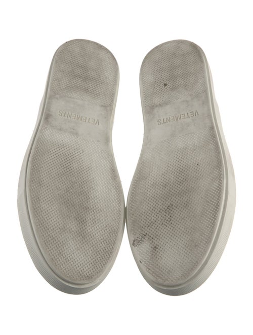 Vetements Canvas Printed Sneakers
