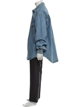 Vetements Graphic Print Denim Jacket