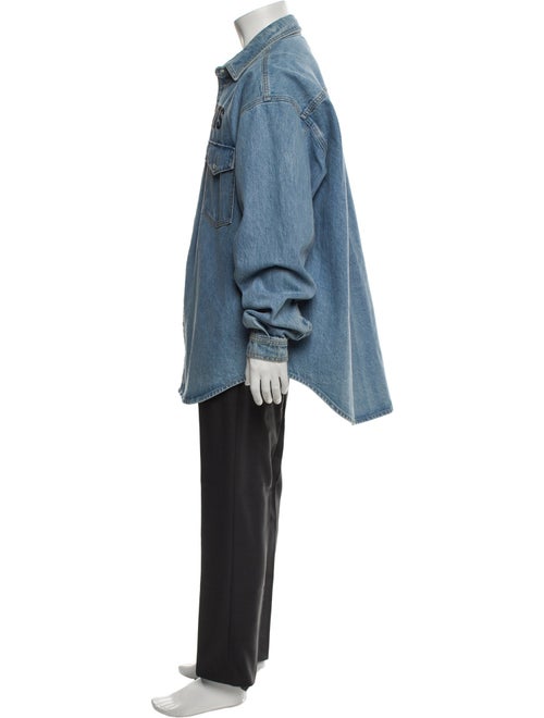 Vetements Graphic Print Denim Jacket