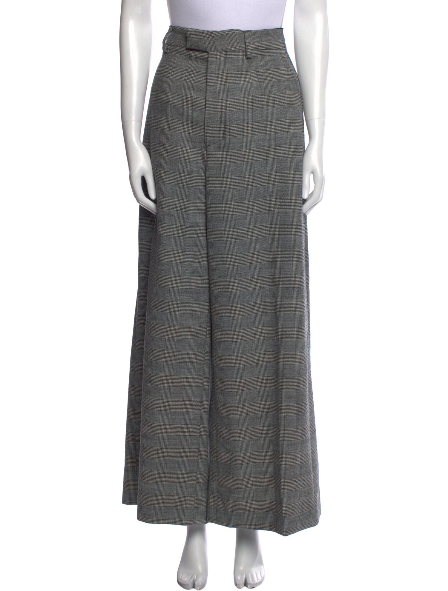 Vetements Houndstooth Wide Leg Pants