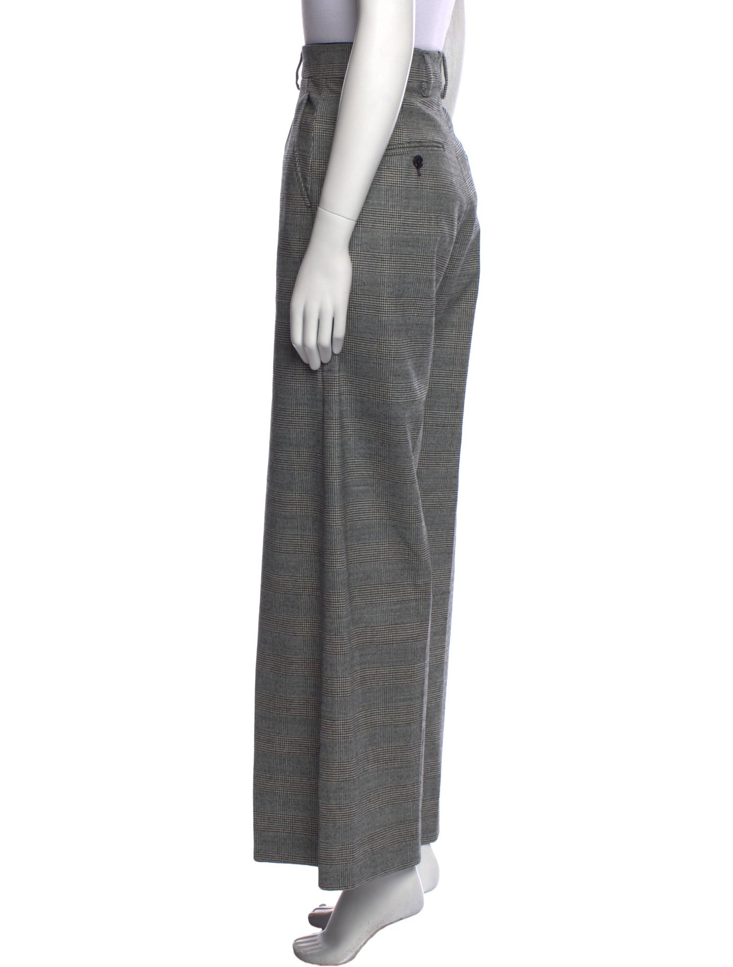 Vetements Houndstooth Wide Leg Pants