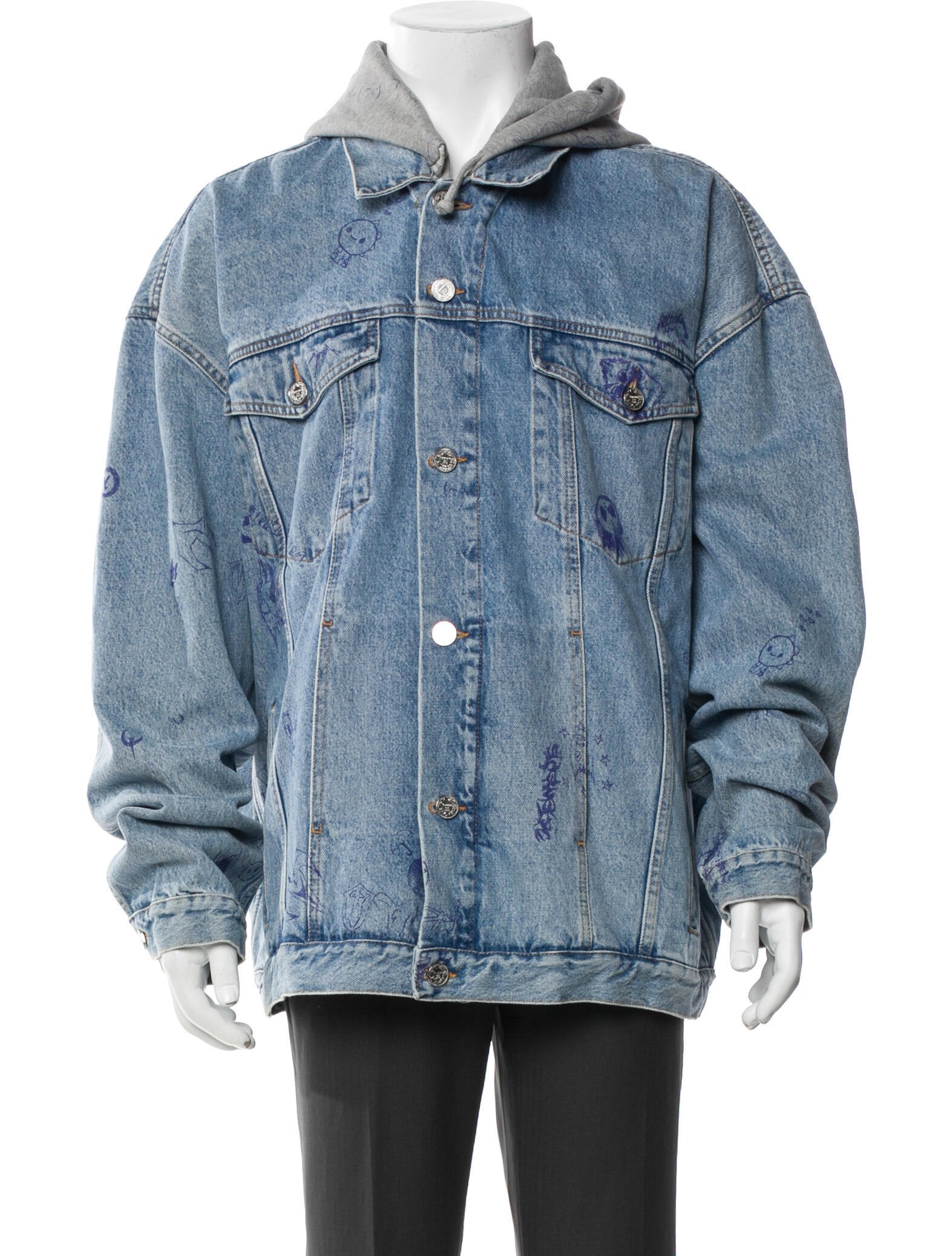Vetements Scribble Denim Jacket