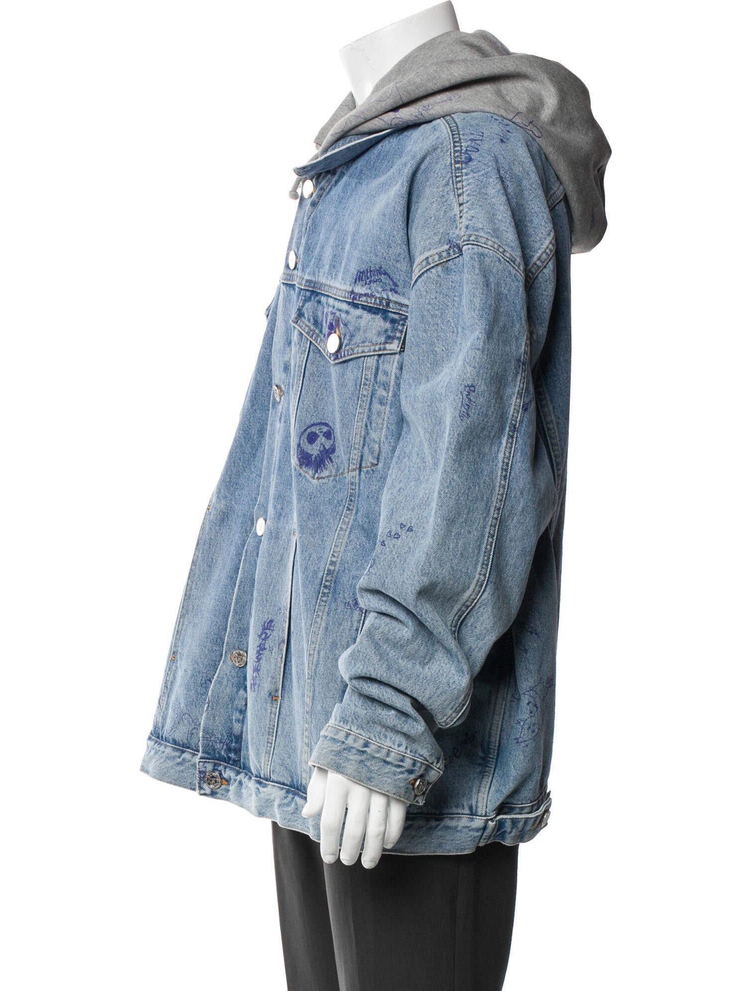 Vetements Scribble Denim Jacket