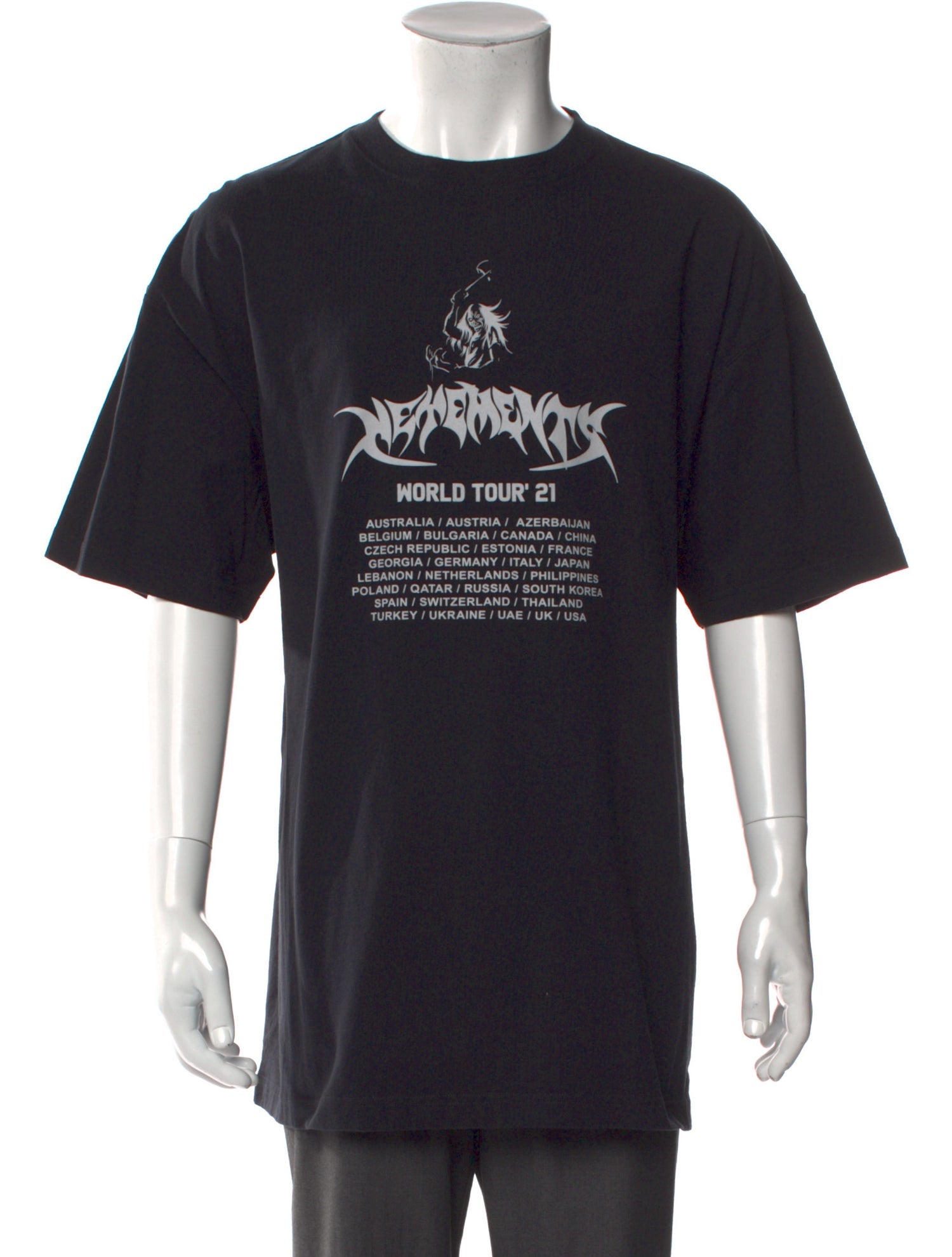 Vetements 2021 'World tour' T-Shirt