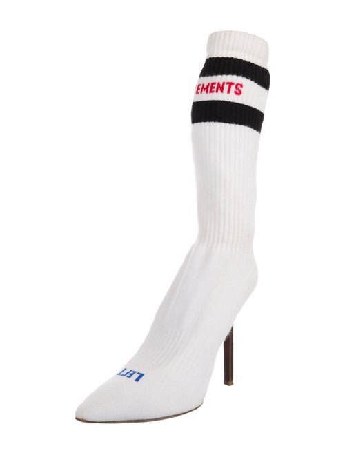 Vetements Graphic Print Sock Boots